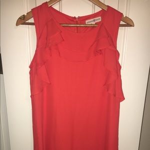 Altar'd State Orange Ruffle Dress